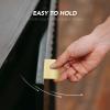 imageRavinte 15 Pack Finger Pulls for Cabinets 76mm3in Hole Center Tab Cabinet Handle Gold Finger Edge Pulls Concealed Handles for Kitchen Drawer Finger Cabinet Pulls 102mm402in Length10