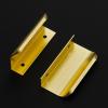 imageRavinte 15 Pack Finger Pulls for Cabinets 76mm3in Hole Center Tab Cabinet Handle Gold Finger Edge Pulls Concealed Handles for Kitchen Drawer Finger Cabinet Pulls 102mm402in Length5