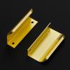 imageRavinte 15 Pack Finger Pulls for Cabinets 76mm3in Hole Center Tab Cabinet Handle Gold Finger Edge Pulls Concealed Handles for Kitchen Drawer Finger Cabinet Pulls 102mm402in Length20
