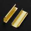 imageRavinte 15 Pack Finger Pulls for Cabinets 76mm3in Hole Center Tab Cabinet Handle Gold Finger Edge Pulls Concealed Handles for Kitchen Drawer Finger Cabinet Pulls 102mm402in Length20