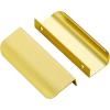 imageRavinte 15 Pack Finger Pulls for Cabinets 76mm3in Hole Center Tab Cabinet Handle Gold Finger Edge Pulls Concealed Handles for Kitchen Drawer Finger Cabinet Pulls 102mm402in Length25