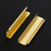 imageRavinte 15 Pack Finger Pulls for Cabinets 76mm3in Hole Center Tab Cabinet Handle Gold Finger Edge Pulls Concealed Handles for Kitchen Drawer Finger Cabinet Pulls 102mm402in Length5