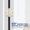 imageRavinte 18 Pack Matte Black Door Hinges 35quotx 35quot Door Hardware Controls Rounded 58quot Radius Corners Interior Door Hinges Steel Bifold Residential Standard Black Hinges 35quot for Interior DoorsSatin Nickel