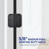 imageRavinte 18 Pack Matte Black Door Hinges 35quotx 35quot Door Hardware Controls Rounded 58quot Radius Corners Interior Door Hinges Steel Bifold Residential Standard Black Hinges 35quot for Interior DoorsMatte Black