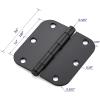imageRavinte 18 Pack Matte Black Door Hinges 35quotx 35quot Door Hardware Controls Rounded 58quot Radius Corners Interior Door Hinges Steel Bifold Residential Standard Black Hinges 35quot for Interior DoorsMatte Black