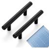 imageRavinte 25 Pack 5 Cabinet Pulls Brushed Nickel Stainless Steel Kitchen Drawer Pulls Cabinet Handles 3quot Hole CenterBlack