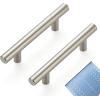 imageRavinte 25 Pack 5 Cabinet Pulls Brushed Nickel Stainless Steel Kitchen Drawer Pulls Cabinet Handles 3quot Hole CenterBrushed Nickel