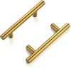 imageRavinte 30 Pack 5 Cabinet Pulls Brushed Nickel Stainless Steel Kitchen Drawer Pulls Cabinet Handles 3quot Hole CenterBrushed Brass