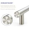 imageRavinte 30 Pack 5 Cabinet Pulls Brushed Nickel Stainless Steel Kitchen Drawer Pulls Cabinet Handles 3quot Hole CenterSatin Nickel