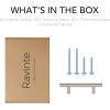 imageRavinte 30 Pack 5 Cabinet Pulls Brushed Nickel Stainless Steel Kitchen Drawer Pulls Cabinet Handles 3quot Hole CenterSatin Nickel