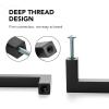 imageRavinte 30 Pack 5 Inch Kitchen Square Cabinet Handles Matte Black Pulls Drawer Hardware for Cabinets CupboardBlack