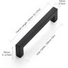 imageRavinte 30 Pack 5 Inch Kitchen Square Cabinet Handles Matte Black Pulls Drawer Hardware for Cabinets CupboardBlack