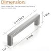 imageRavinte 30 Pack 5 Inch Kitchen Square Cabinet Handles Matte Black Pulls Drawer Hardware for Cabinets CupboardBrushed Nickel