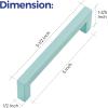 imageRavinte 30 Pack 5 Inch Kitchen Square Cabinet Handles Matte Black Pulls Drawer Hardware for Cabinets CupboardGreen