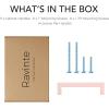 imageRavinte 30 Pack 5 Inch Kitchen Square Cabinet Handles Matte Black Pulls Drawer Hardware for Cabinets CupboardPink