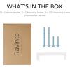 imageRavinte 30 Pack 5 Inch Kitchen Square Cabinet Handles Matte Black Pulls Drawer Hardware for Cabinets CupboardWhite