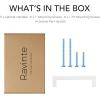 imageRavinte 30 Pack 5 Inch Kitchen Square Cabinet Handles Matte Black Pulls Drawer Hardware for Cabinets CupboardWhite