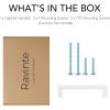 imageRavinte 30 Pack 5 Inch Kitchen Square Cabinet Handles Matte Black Pulls Drawer Hardware for Cabinets CupboardWhite