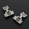 imageRavinte 50 Pack 25 Pairs 12 inch Overlay Soft Close Hinges for Kitchen Cabinet Hinges Satin Nickel Hidden Hinges Stainless Steel Concealed Hinge self Closing20