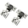 imageRavinte 50 Pack 25 Pairs 12 inch Overlay Soft Close Hinges for Kitchen Cabinet Hinges Satin Nickel Hidden Hinges Stainless Steel Concealed Hinge self Closing50