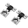 imageRavinte 50 Pack 25 Pairs 12 inch Overlay Soft Close Hinges for Kitchen Cabinet Hinges Satin Nickel Hidden Hinges Stainless Steel Concealed Hinge self Closing20