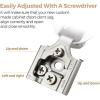 imageRavinte 50 Pack 25 Pairs 12 inch Overlay Soft Close Hinges for Kitchen Cabinet Hinges Satin Nickel Hidden Hinges Stainless Steel Concealed Hinge self Closing20