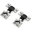 imageRavinte 50 Pack 25 Pairs 12 inch Overlay Soft Close Hinges for Kitchen Cabinet Hinges Satin Nickel Hidden Hinges Stainless Steel Concealed Hinge self Closing20