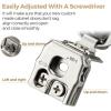 imageRavinte 50 Pack 25 Pairs 12 inch Overlay Soft Close Hinges for Kitchen Cabinet Hinges Satin Nickel Hidden Hinges Stainless Steel Concealed Hinge self Closing20