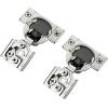 imageRavinte 50 Pack 25 Pairs 12 inch Overlay Soft Close Hinges for Kitchen Cabinet Hinges Satin Nickel Hidden Hinges Stainless Steel Concealed Hinge self Closing20