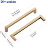 imageRavinte Cabinet Handles Solid Slim Champagne Bronze 10 Pack 3 Inch Hole Center Square Bar Drawer Handles Kitchen Cabinet Pulls Drawer Handles Kitchen Cabinet Hardware Kitchen Handles5
