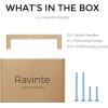 imageRavinte Cabinet Handles Solid Slim Champagne Bronze 10 Pack 3 Inch Hole Center Square Bar Drawer Handles Kitchen Cabinet Pulls Drawer Handles Kitchen Cabinet Hardware Kitchen Handles10