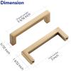 imageRavinte Cabinet Handles Solid Slim Champagne Bronze 10 Pack 3 Inch Hole Center Square Bar Drawer Handles Kitchen Cabinet Pulls Drawer Handles Kitchen Cabinet Hardware Kitchen Handles10