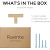 imageRavinte Cabinet Handles Solid Slim Champagne Bronze 10 Pack 3 Inch Hole Center Square Bar Drawer Handles Kitchen Cabinet Pulls Drawer Handles Kitchen Cabinet Hardware Kitchen Handles5