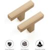 imageRavinte Cabinet Handles Solid Slim Champagne Bronze 10 Pack 3 Inch Hole Center Square Bar Drawer Handles Kitchen Cabinet Pulls Drawer Handles Kitchen Cabinet Hardware Kitchen Handles10