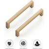 imageRavinte Cabinet Handles Solid Slim Champagne Bronze 10 Pack 3 Inch Hole Center Square Bar Drawer Handles Kitchen Cabinet Pulls Drawer Handles Kitchen Cabinet Hardware Kitchen Handles10
