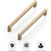 imageRavinte Cabinet Handles Solid Slim Champagne Bronze 10 Pack 3 Inch Hole Center Square Bar Drawer Handles Kitchen Cabinet Pulls Drawer Handles Kitchen Cabinet Hardware Kitchen Handles5