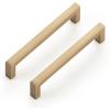 imageRavinte Cabinet Handles Solid Slim Champagne Bronze 10 Pack 3 Inch Hole Center Square Bar Drawer Handles Kitchen Cabinet Pulls Drawer Handles Kitchen Cabinet Hardware Kitchen Handles10