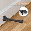imageRavinte Door Stoppers 12 Pack Spring Door Stops with Rubber Bumper Satin Nickel Door Stoppers for Bottom of DoorBlack
