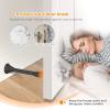 imageRavinte Door Stoppers 12 Pack Spring Door Stops with Rubber Bumper Satin Nickel Door Stoppers for Bottom of DoorBlack