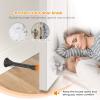imageRavinte Door Stoppers 12 Pack Spring Door Stops with Rubber Bumper Satin Nickel Door Stoppers for Bottom of DoorBlack