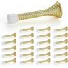 imageRavinte Door Stoppers 12 Pack Spring Door Stops with Rubber Bumper Satin Nickel Door Stoppers for Bottom of DoorGold