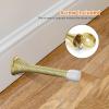 imageRavinte Door Stoppers 12 Pack Spring Door Stops with Rubber Bumper Satin Nickel Door Stoppers for Bottom of DoorGold