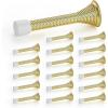 imageRavinte Door Stoppers 12 Pack Spring Door Stops with Rubber Bumper Satin Nickel Door Stoppers for Bottom of DoorGold