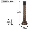 imageRavinte Door Stoppers 12 Pack Spring Door Stops with Rubber Bumper Satin Nickel Door Stoppers for Bottom of DoorOil Rubbed Bronze