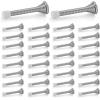 imageRavinte Door Stoppers 12 Pack Spring Door Stops with Rubber Bumper Satin Nickel Door Stoppers for Bottom of DoorSatin Nickel