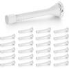 imageRavinte Door Stoppers 12 Pack Spring Door Stops with Rubber Bumper Satin Nickel Door Stoppers for Bottom of DoorWhite