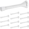 imageRavinte Door Stoppers 12 Pack Spring Door Stops with Rubber Bumper Satin Nickel Door Stoppers for Bottom of DoorWhite
