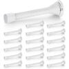 imageRavinte Door Stoppers 12 Pack Spring Door Stops with Rubber Bumper Satin Nickel Door Stoppers for Bottom of DoorWhite