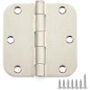 imageRavinte 18 Pack Matte Black Door Hinges 35quotx 35quot Door Hardware Controls Rounded 58quot Radius Corners Interior Door Hinges Steel Bifold Residential Standard Black Hinges 35quot for Interior DoorsSatin Nickel