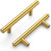 imageRavinte 30 Pack 5 Cabinet Pulls Brushed Nickel Stainless Steel Kitchen Drawer Pulls Cabinet Handles 3quot Hole CenterBrushed Brass